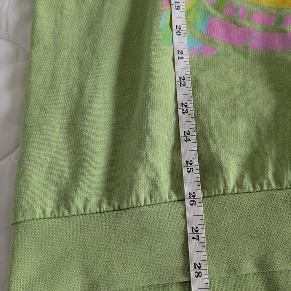 Nirvana Sweatshirt Women's XL Green Oversized Smiley Graphic Colorful Pullover - Picture 14 of 14